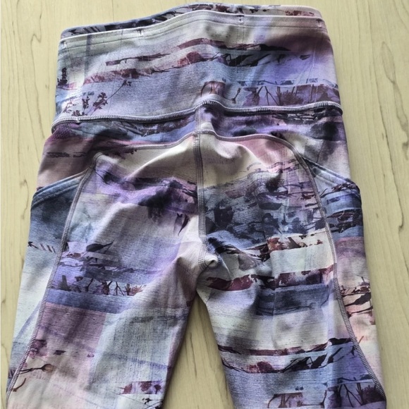 Lululemon Fast & Free 7/8 Tight II Leggings *Nulux 25 Sunrise Sz 2 Women - Picture 8 of 9